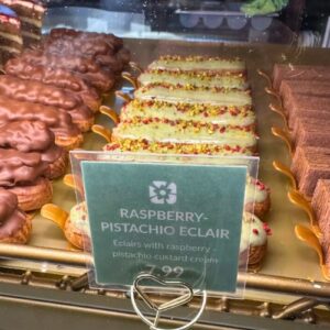 Raspberry - Pistachio Eclair